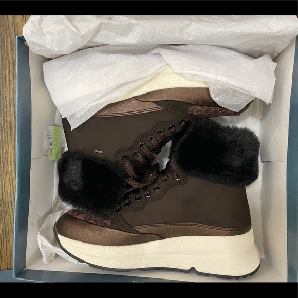 GEOX Backsie Waterproof Faux Fur Sneaker Boot - Picture 2 of 9